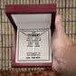 To My Husband I Choose You Personalized Steel Cross Cuban Link Chain-Express Your Love Gifts