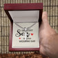 To My Son To the Greatest Son Personalized Steel Cross Cuban Link Chain-Express Your Love Gifts
