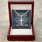To My Son When I See You Personalized Steel Cross Cuban Link Chain-Express Your Love Gifts