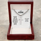 To My Husband Our Home Ain't No Castle Personalized Steel Cross Cuban Link Chain-Express Your Love Gifts