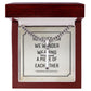 However Far We Wander Personalized Steel Cross Cuban Link Chain-Express Your Love Gifts