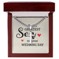 To My Son To the Greatest Son Personalized Steel Cross Cuban Link Chain-Express Your Love Gifts