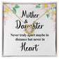 Mother and Daughter Never Truly Apart Infinity Knot Necklace-Express Your Love Gifts