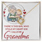 Girl Stole My Haert Calls Me Grandma Infinity Knot Necklace-Express Your Love Gifts