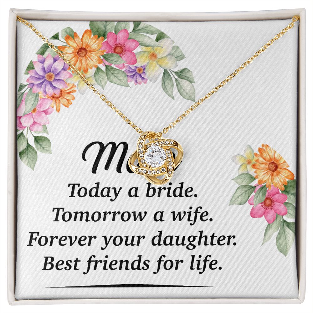 Mom Bestfriend For Life Infinity Knot Necklace-Express Your Love Gifts