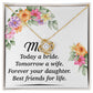 Mom Bestfriend For Life Infinity Knot Necklace-Express Your Love Gifts