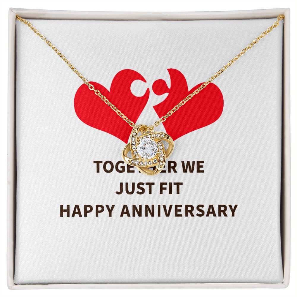 Together We Just Fit Infinity Knot Necklace-Express Your Love Gifts