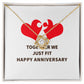 Together We Just Fit Infinity Knot Necklace-Express Your Love Gifts
