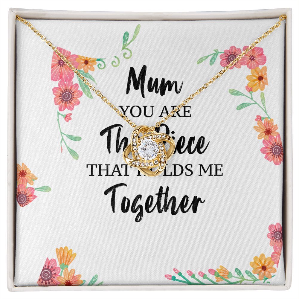 Mum You Are The Piece Infinity Knot Necklace-Express Your Love Gifts