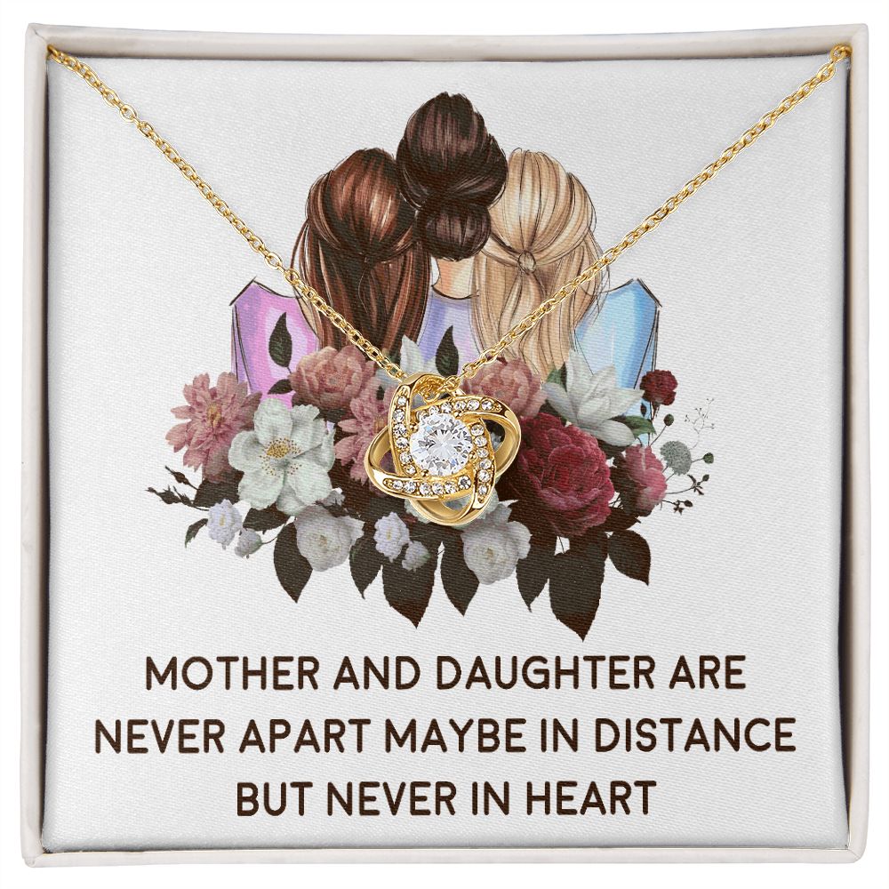 Mother and Daughter Never Apart Infinity Knot Necklace-Express Your Love Gifts