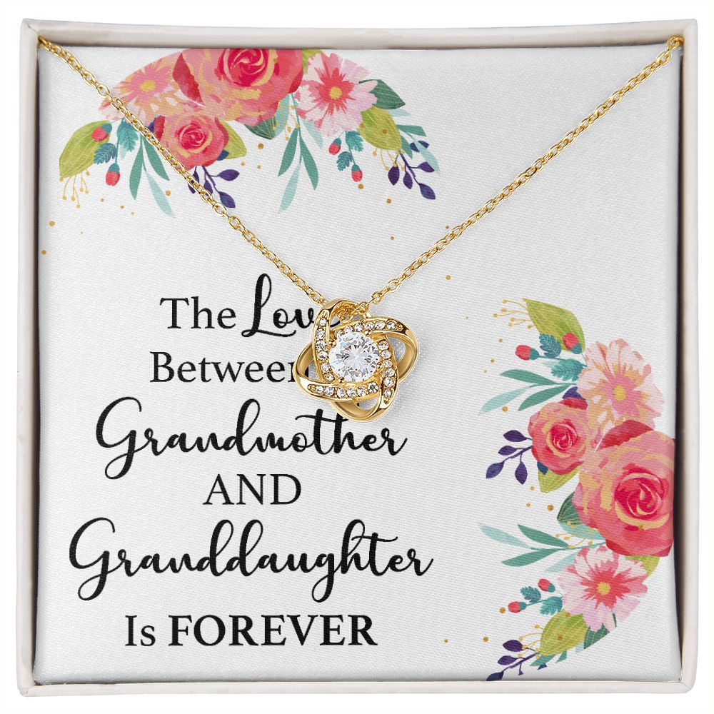 The Love Between a Grandmother and Granddaughter Infinity Knot Necklace-Express Your Love Gifts