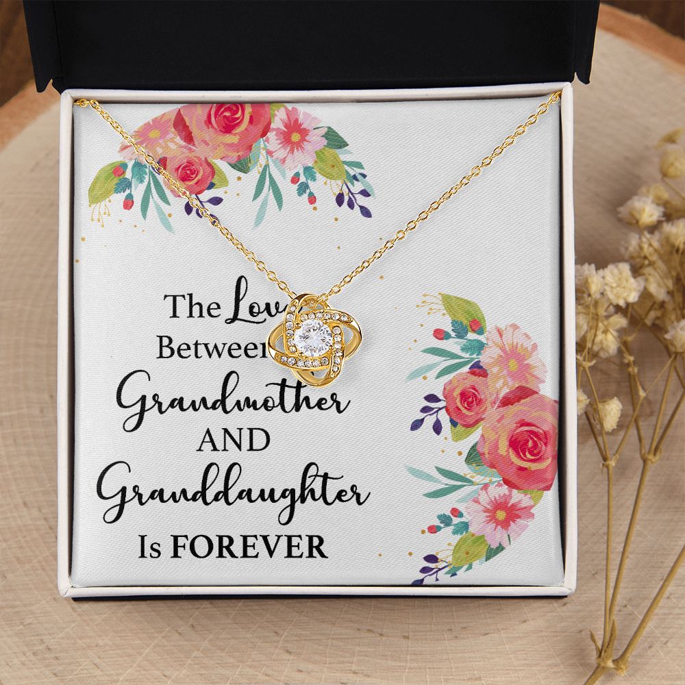 The Love Between a Grandmother and Granddaughter Infinity Knot Necklace-Express Your Love Gifts