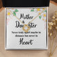 Mother and Daughter Never Truly Apart Infinity Knot Necklace-Express Your Love Gifts