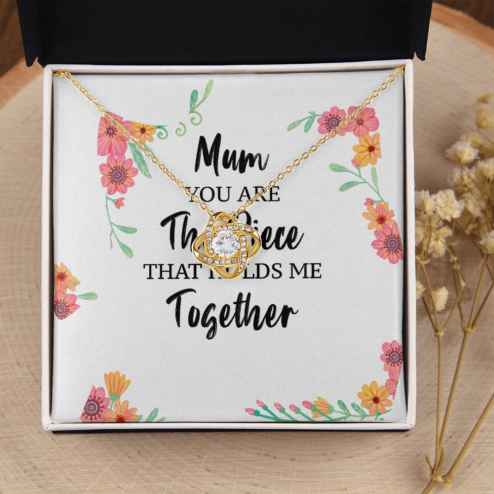 Mum You Are The Piece Infinity Knot Necklace-Express Your Love Gifts