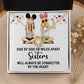 Sisters Connected by The Heart Infinity Knot Necklace-Express Your Love Gifts