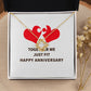 Together We Just Fit Infinity Knot Necklace-Express Your Love Gifts