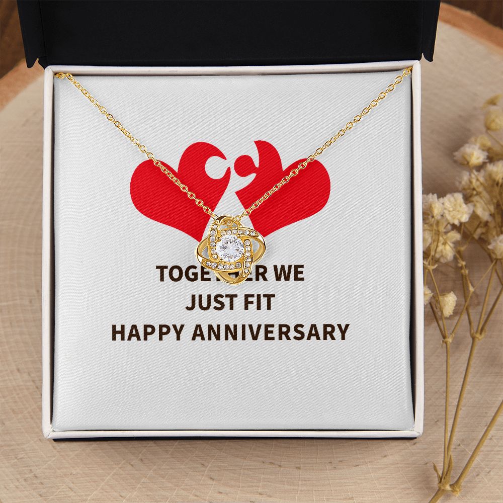 Together We Just Fit Infinity Knot Necklace-Express Your Love Gifts