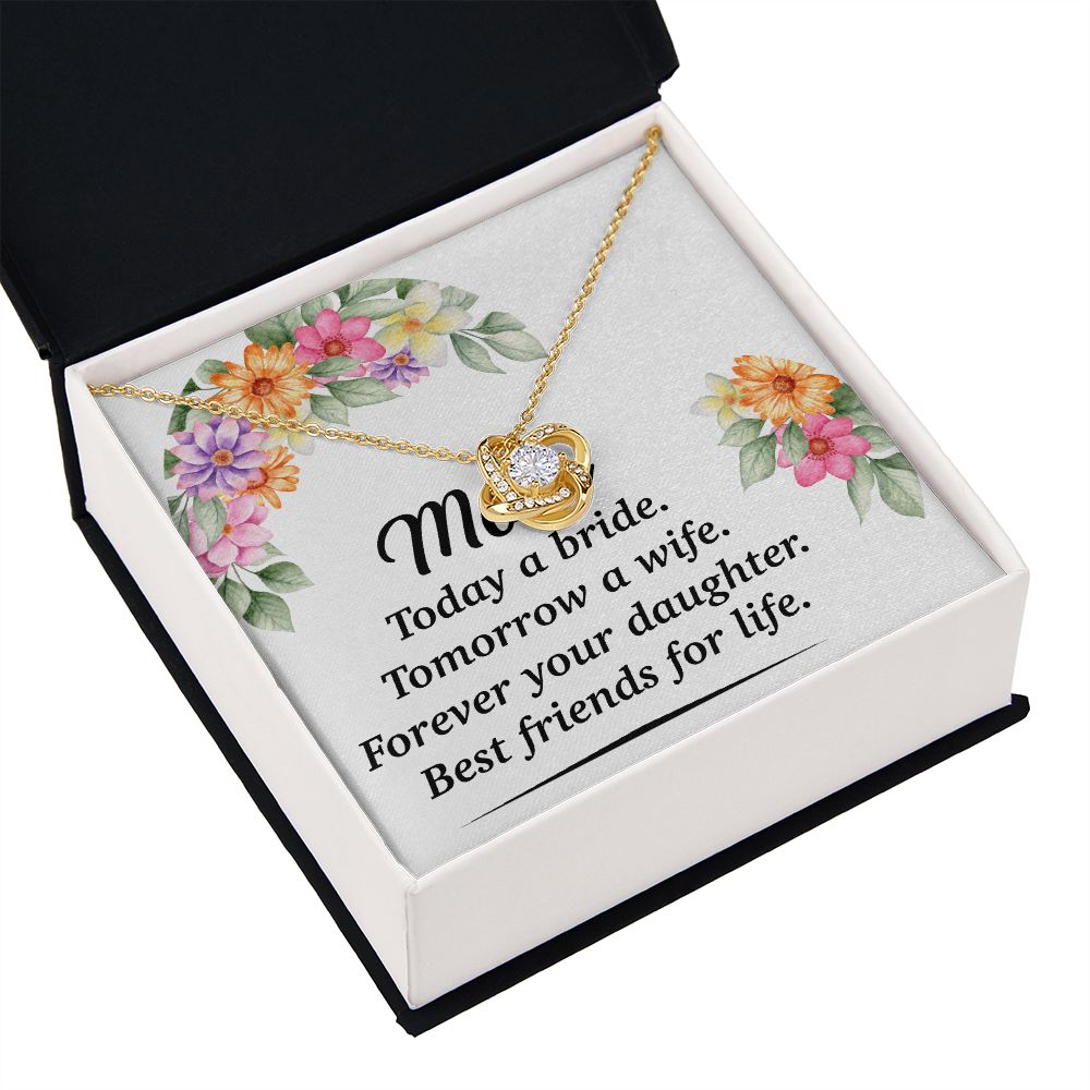 Mom Bestfriend For Life Infinity Knot Necklace-Express Your Love Gifts