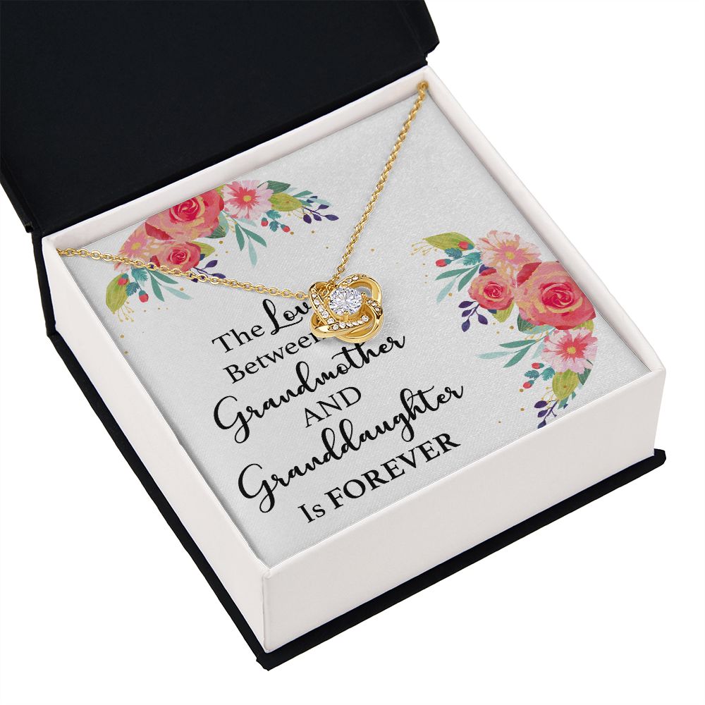 The Love Between a Grandmother and Granddaughter Infinity Knot Necklace-Express Your Love Gifts