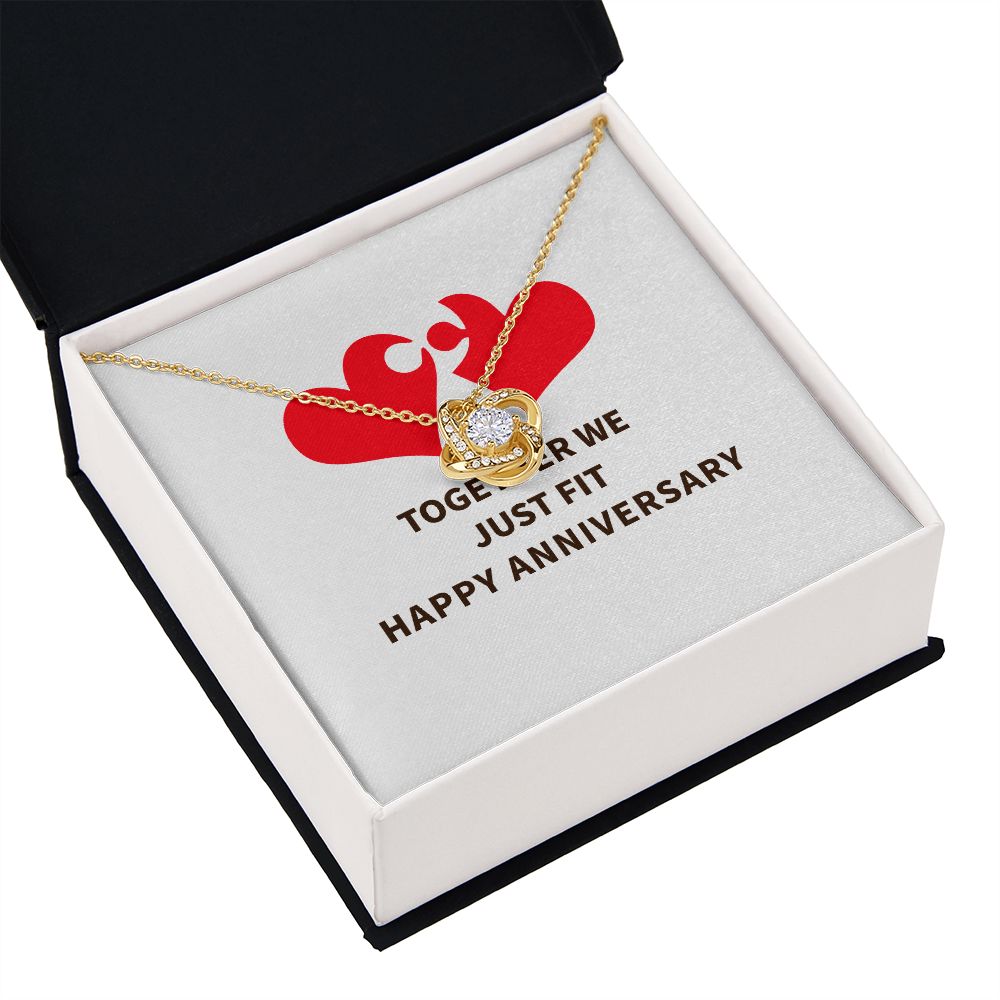 Together We Just Fit Infinity Knot Necklace-Express Your Love Gifts