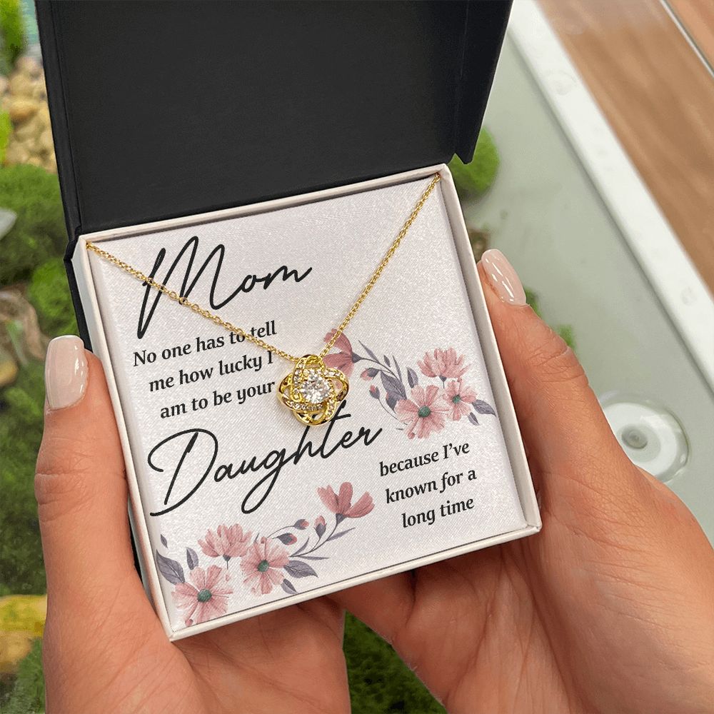 Mom No One Has Tell Me Infinity Knot Necklace-Express Your Love Gifts