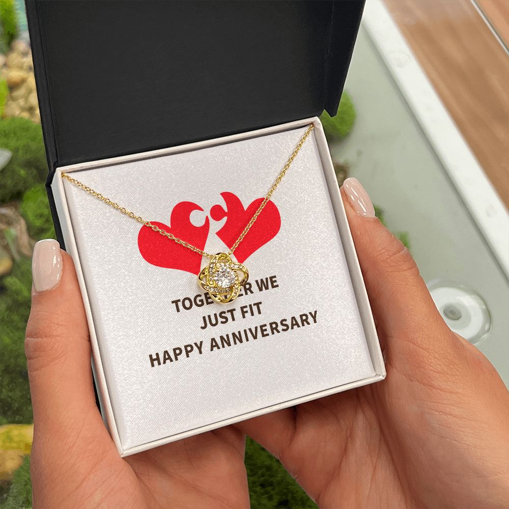 Together We Just Fit Infinity Knot Necklace-Express Your Love Gifts