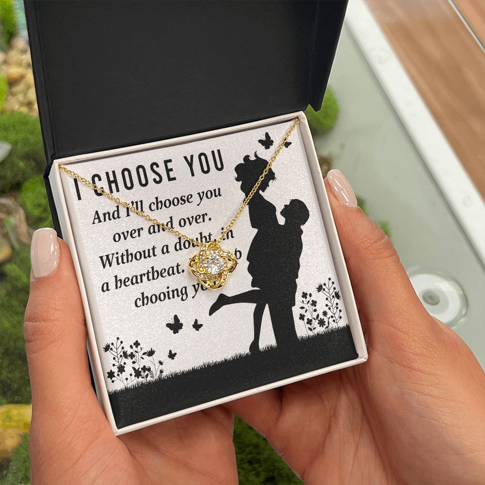 I Choose You Infinity Knot Necklace-Express Your Love Gifts