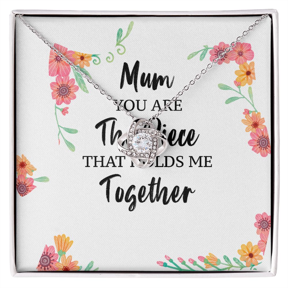 Mum You Are The Piece Infinity Knot Necklace-Express Your Love Gifts