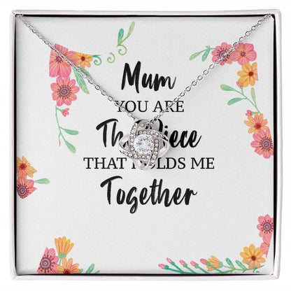 Mum You Are The Piece Infinity Knot Necklace-Express Your Love Gifts