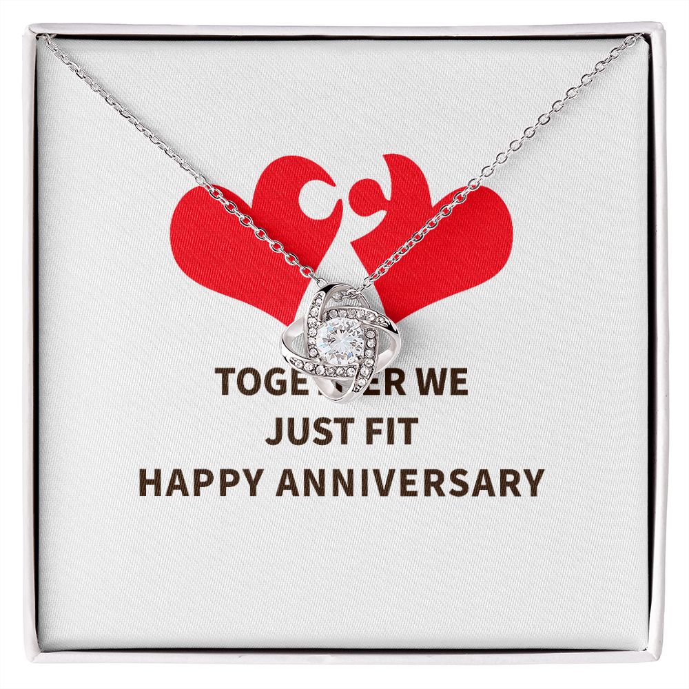 Together We Just Fit Infinity Knot Necklace-Express Your Love Gifts