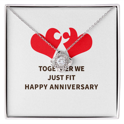 Together We Just Fit Infinity Knot Necklace-Express Your Love Gifts