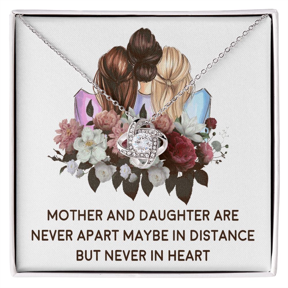 Mother and Daughter Never Apart Infinity Knot Necklace-Express Your Love Gifts