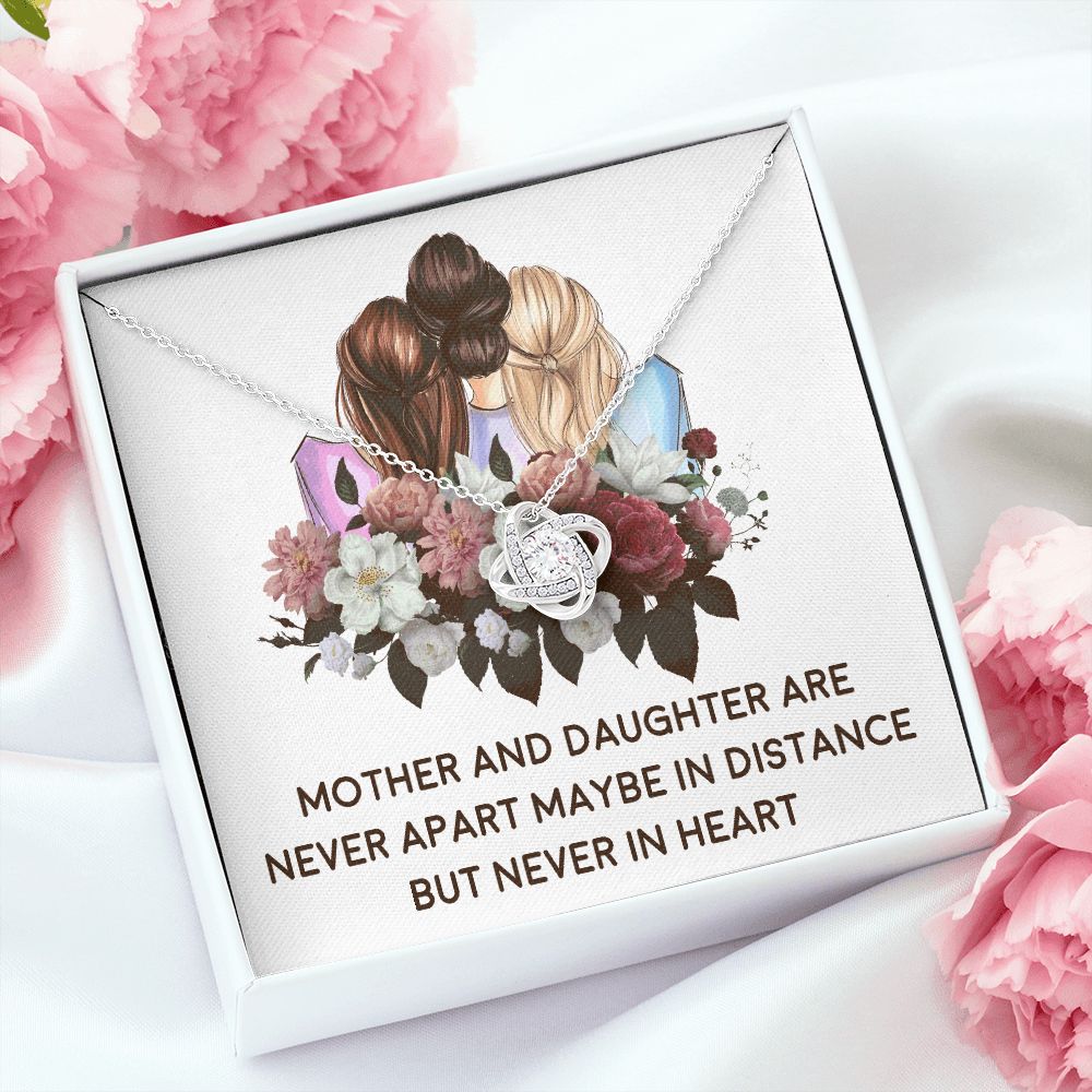 Mother and Daughter Never Apart Infinity Knot Necklace-Express Your Love Gifts