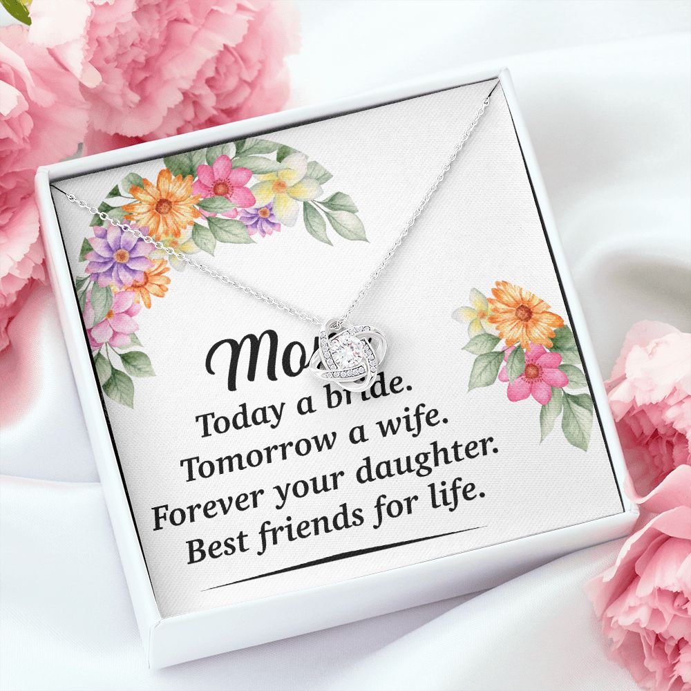 Mom Bestfriend For Life Infinity Knot Necklace-Express Your Love Gifts