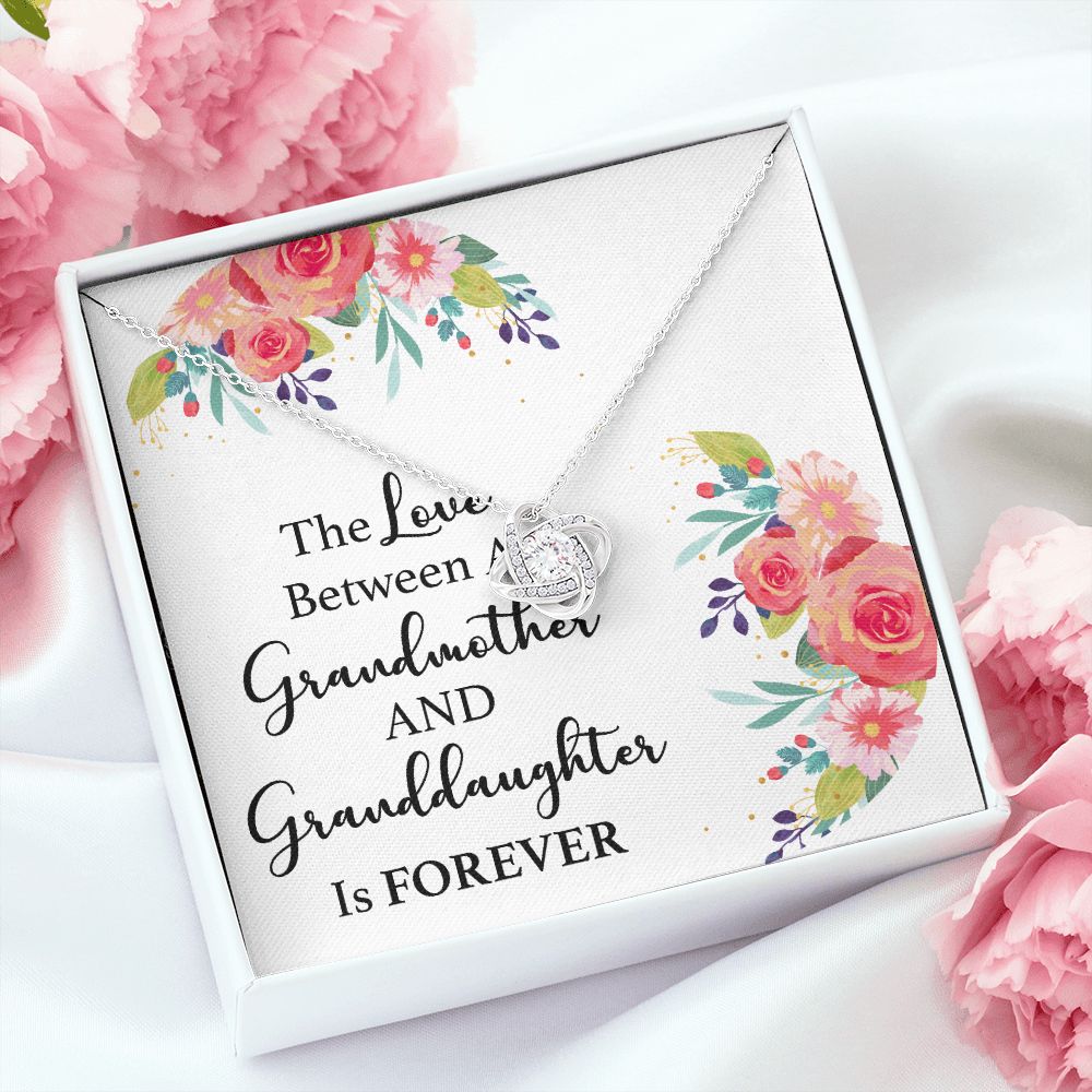 The Love Between a Grandmother and Granddaughter Infinity Knot Necklace-Express Your Love Gifts