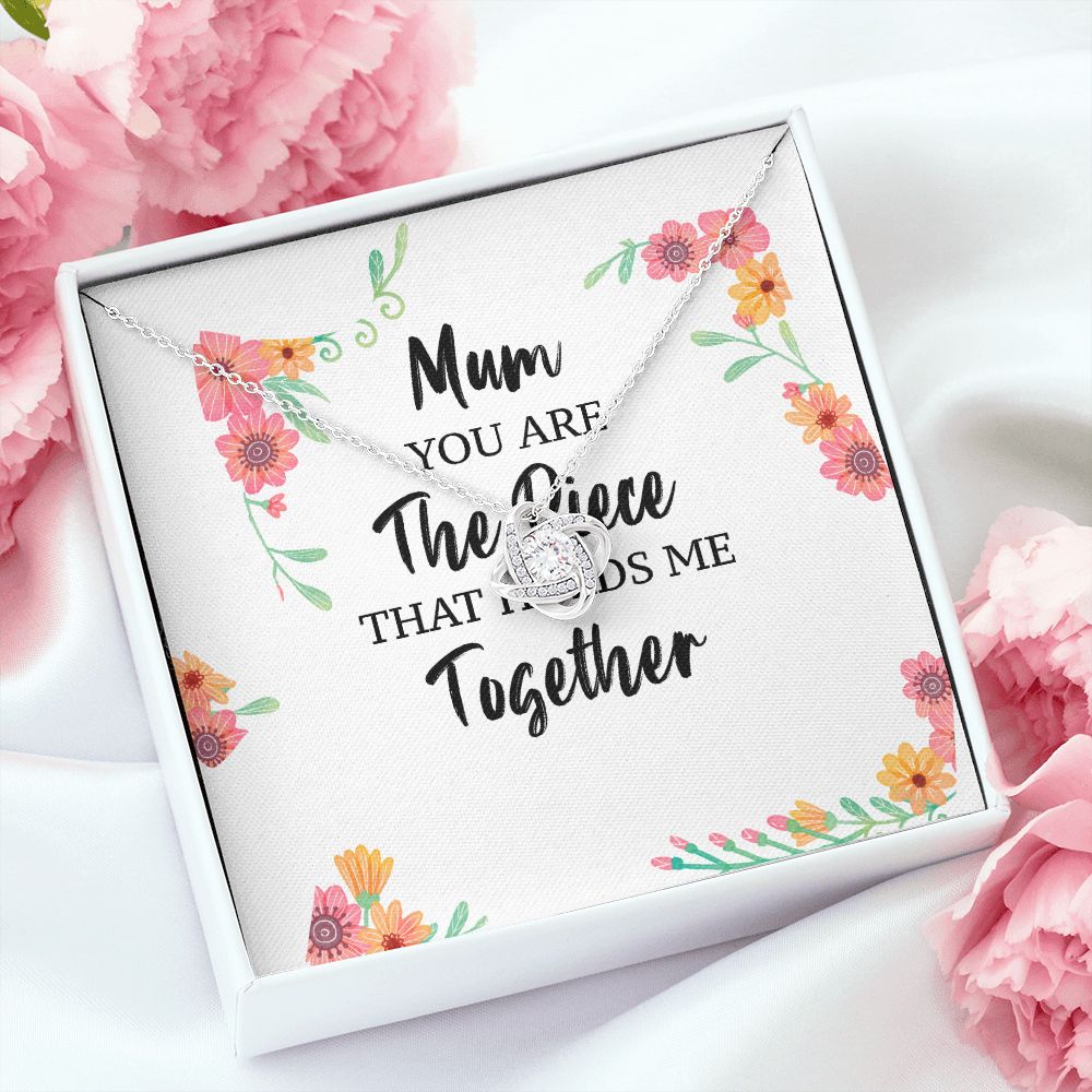 Mum You Are The Piece Infinity Knot Necklace-Express Your Love Gifts