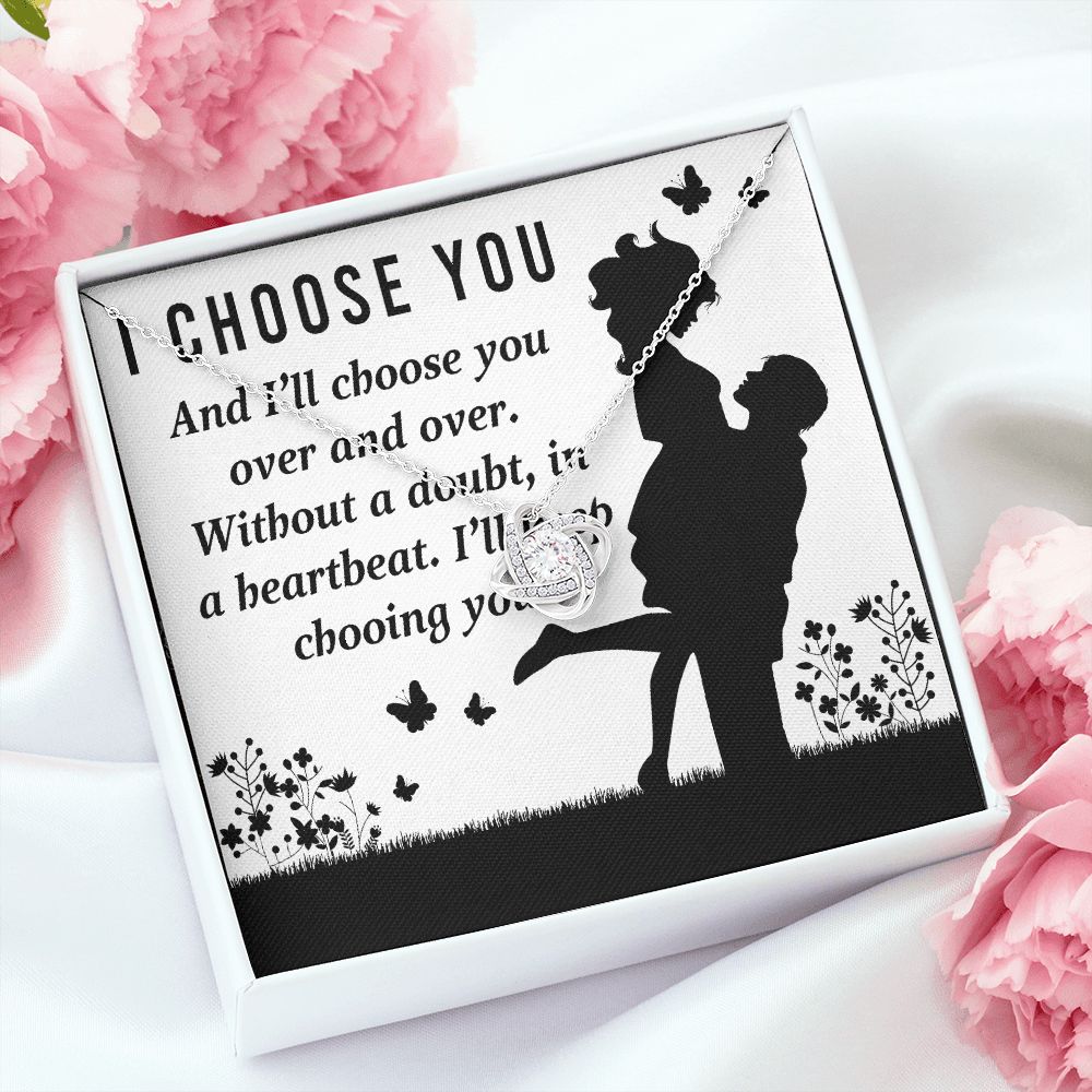 I Choose You Infinity Knot Necklace-Express Your Love Gifts
