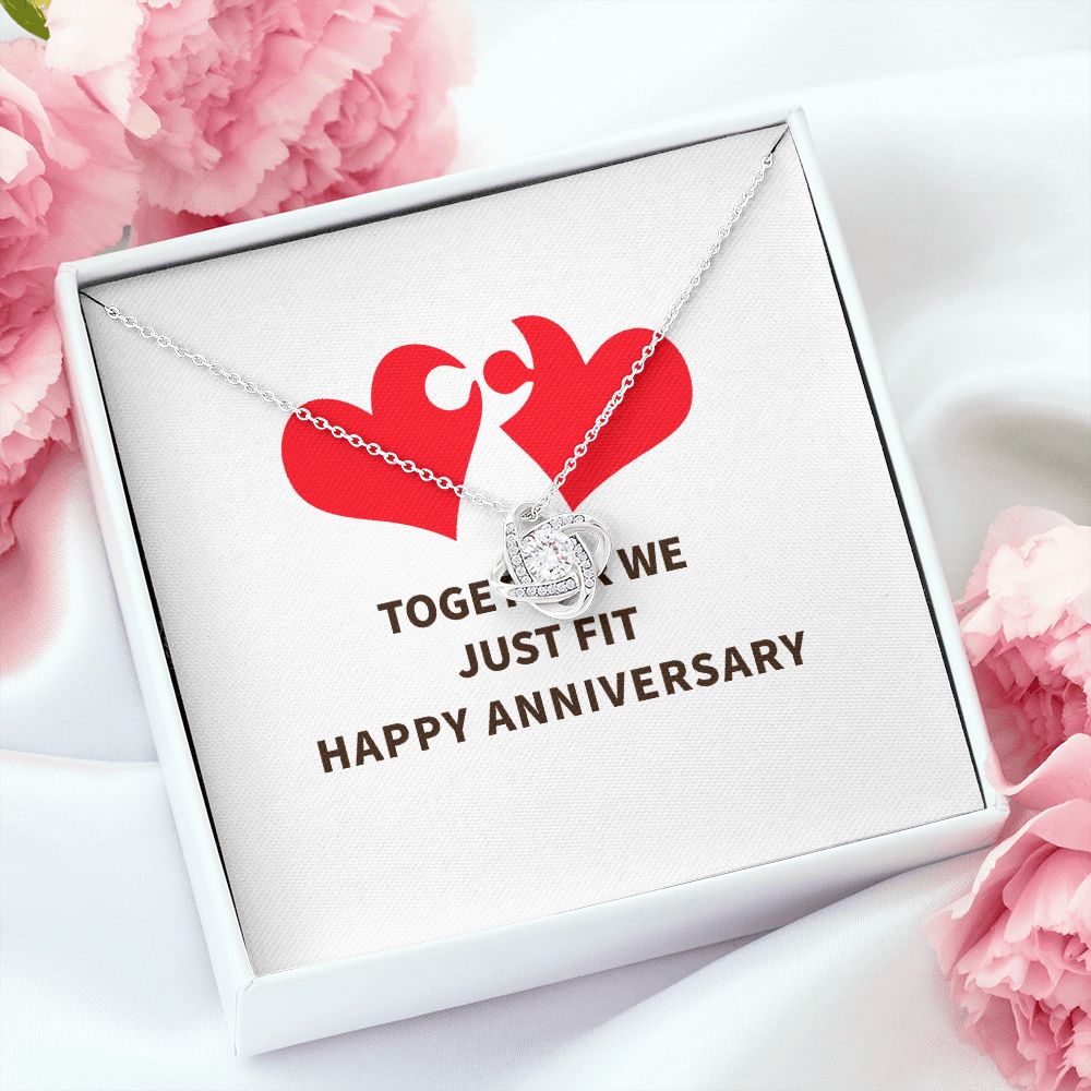Together We Just Fit Infinity Knot Necklace-Express Your Love Gifts