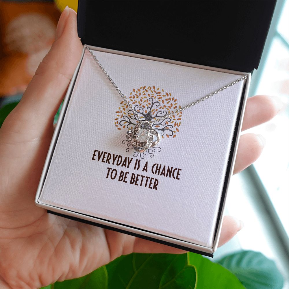 Everyday is a Chance Infinity Knot Necklace-Express Your Love Gifts