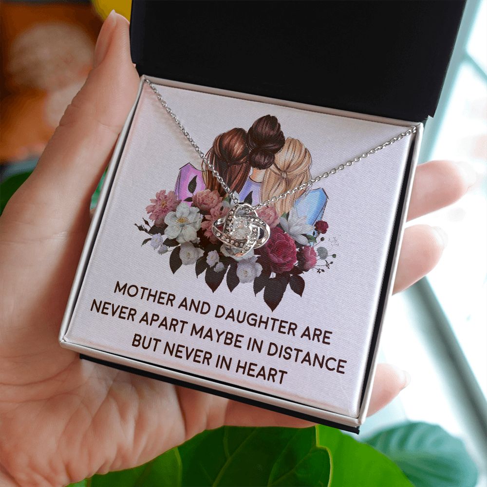 Mother and Daughter Never Apart Infinity Knot Necklace-Express Your Love Gifts