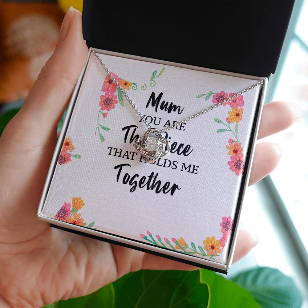 Mum You Are The Piece Infinity Knot Necklace-Express Your Love Gifts