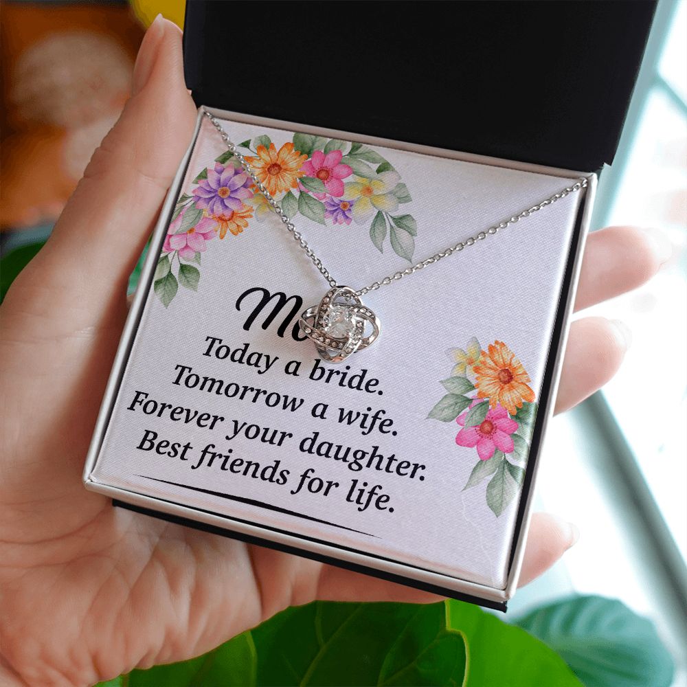 Mom Bestfriend For Life Infinity Knot Necklace-Express Your Love Gifts