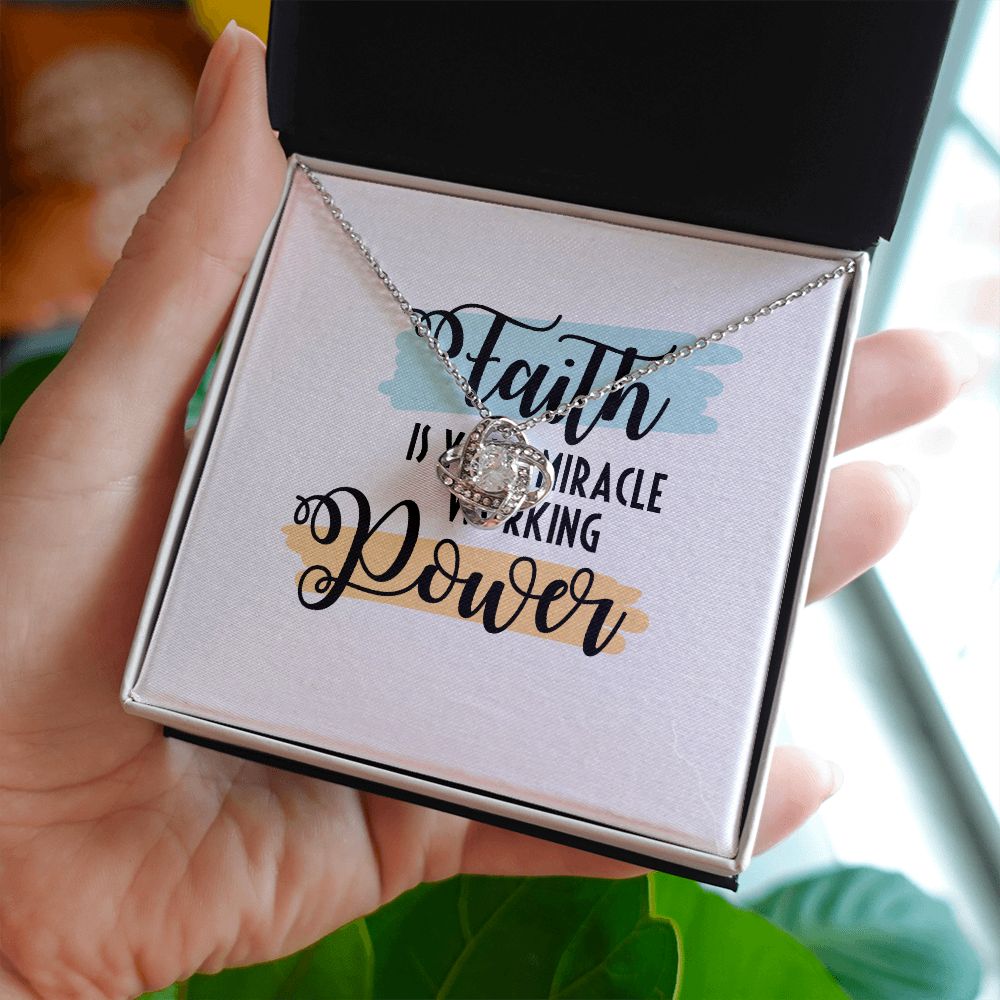 Faith Infinity Knot Necklace-Express Your Love Gifts