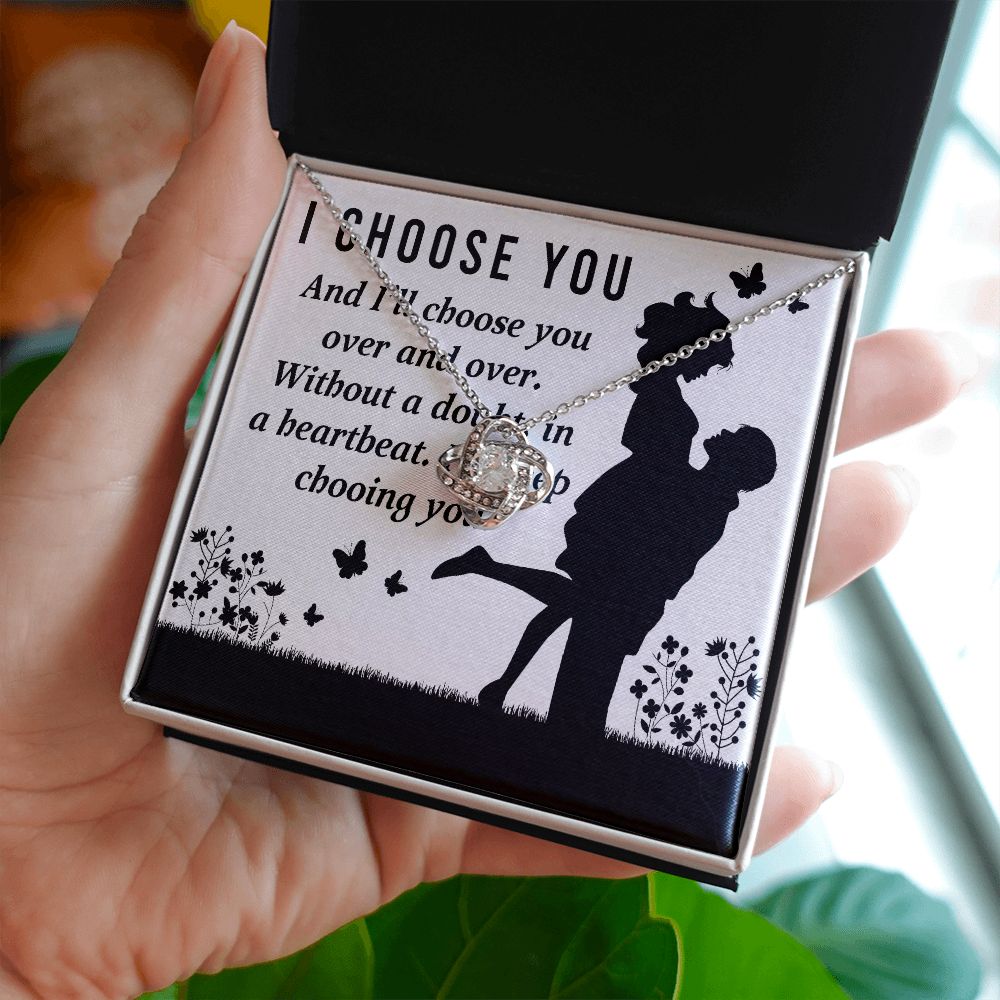 I Choose You Infinity Knot Necklace-Express Your Love Gifts