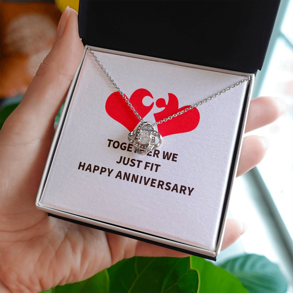 Together We Just Fit Infinity Knot Necklace-Express Your Love Gifts