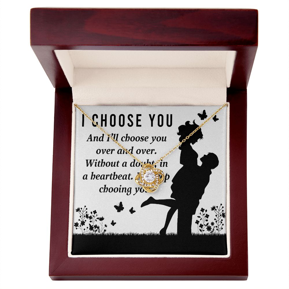 I Choose You Infinity Knot Necklace-Express Your Love Gifts