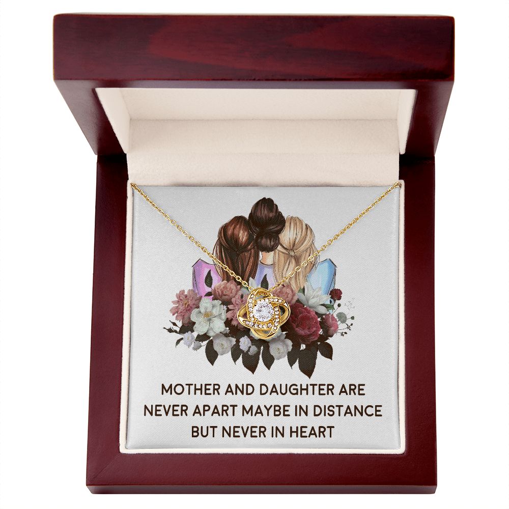 Mother and Daughter Never Apart Infinity Knot Necklace-Express Your Love Gifts