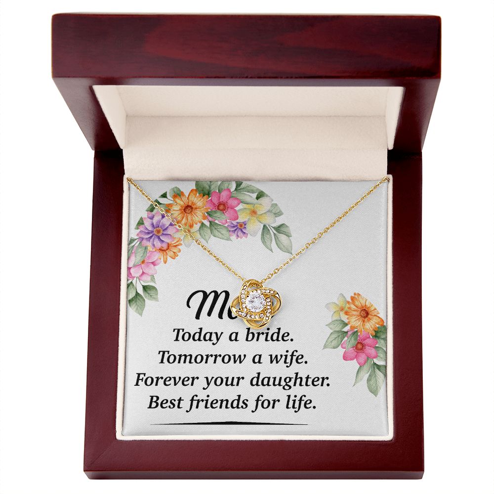 Mom Bestfriend For Life Infinity Knot Necklace-Express Your Love Gifts