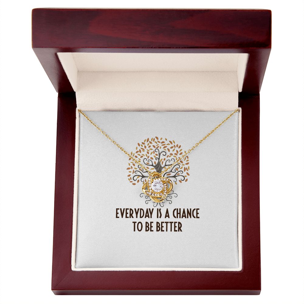 Everyday is a Chance Infinity Knot Necklace-Express Your Love Gifts