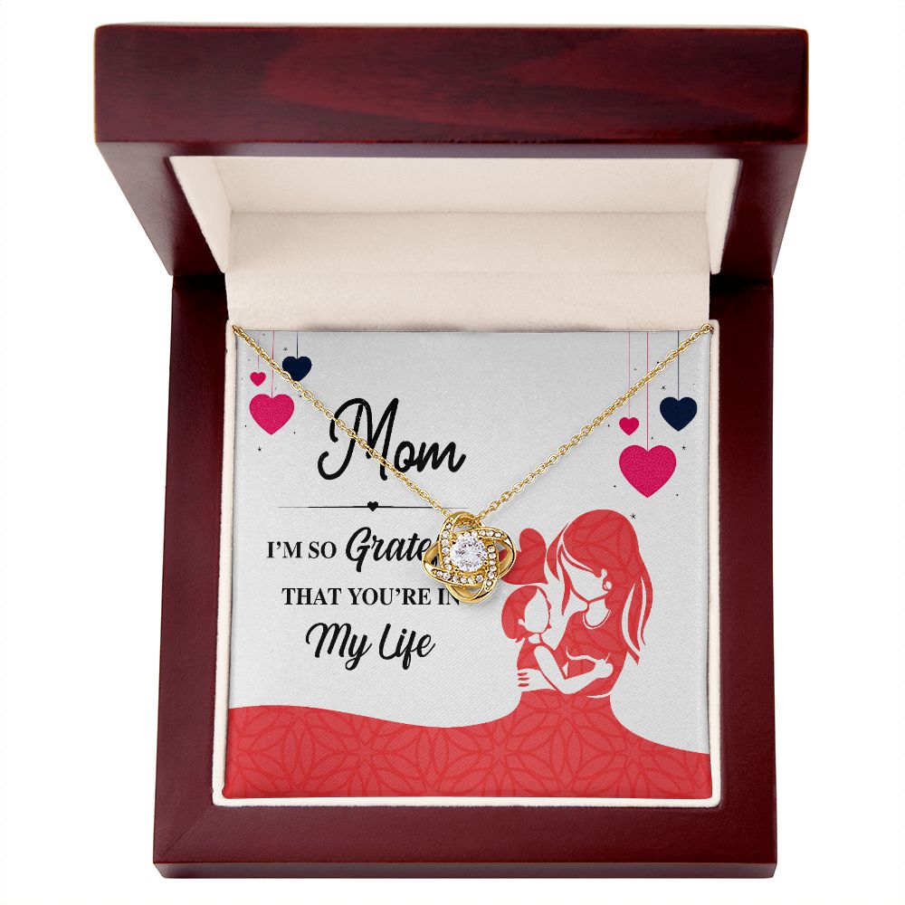 Mom I'm So Grateful Infinity Knot Necklace-Express Your Love Gifts